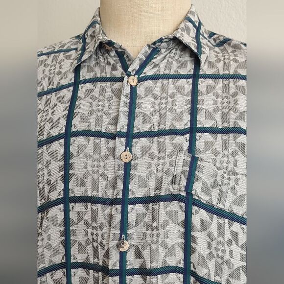 Jhane Barnes Men's Long Sleeve Shirt Size L Vintage - Picture 2 of 5